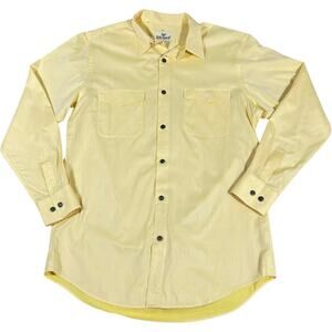 King Ranch Button Up Shirt Men's Large Herringbone Western Rodeo Cowboy Landman